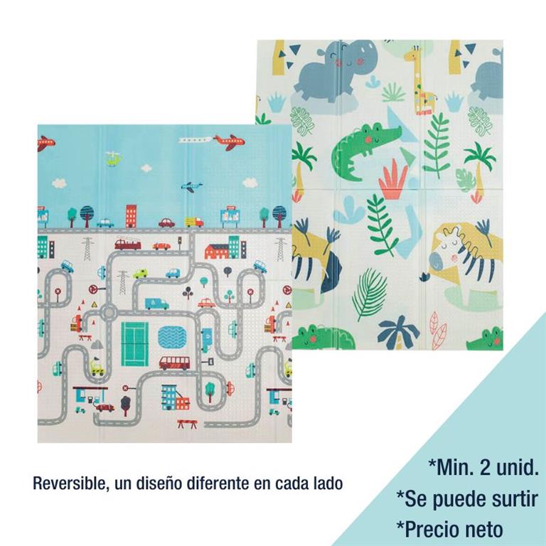 Alfombra Impermeable Reversible 150x200 Town Jungle •