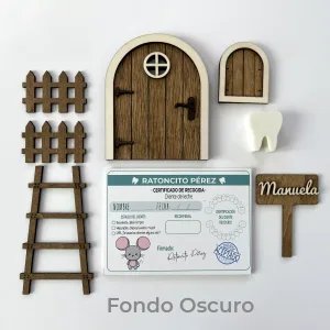 Puerta ratoncito Perez - Evyre - Handmade de madera